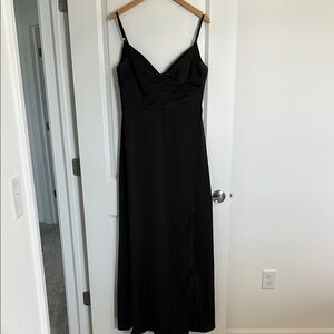 Azazie Elegant Black Maxi Dress